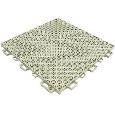 China Custom Design Sports Supplier Modern Flowing Plastic Interlocking Grid Floor Tiles Gym for sale