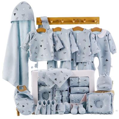 China Antibacterial Baby Gift Box Newborn Baby Clothes Full Sleeve 100% Cotton Toddler Infant Clothes Sets Unisex Baby Clothes Sets for sale