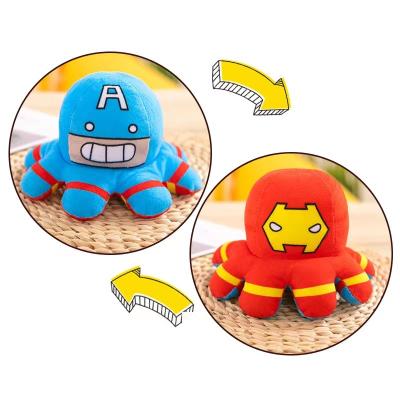 China 2022 20/30/40 cm New Design Plush Toy Cheap Wholesale Flip Mood Angry Emotion Plush Reversible Toy for sale