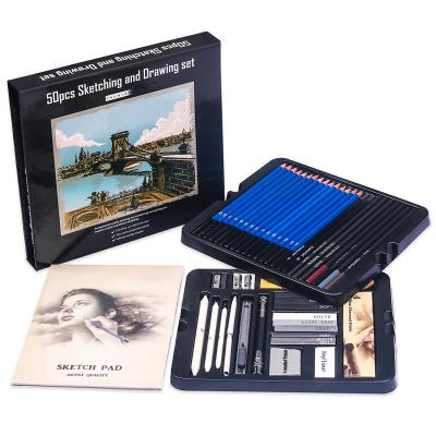 China All Components for Different Use 50pcs Sketching and Charcoal Pencil Drawing Set for sale