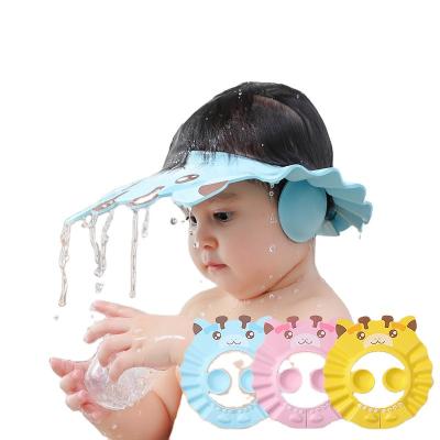 China Soft Soft Kids Care Baby Shower Hat Shampoo Hat Wash Hair Kids Bath Sun Visor Hats Adjustable Shield Hearing Protection Waterproof Eye for sale