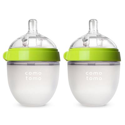 China Hands Free Manufacturers 16oz Food Grade BPA BPA Free 100% Smart Baby Silicone Free Milk Feeding Bottles for sale