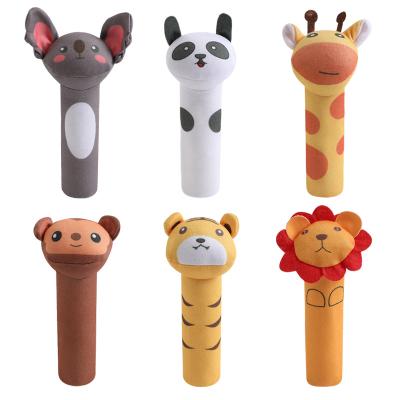 China 2022 Gift BB Stick Baby Toy Baby Bed Crib Funny Bell Rattle Soothing Soft Stuffed Baby Plush Hand Rattle Squeaker Stick Toy for sale