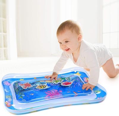 China Educational Toy Amazon Hot Sale With Toys Inside Tummy Time Baby Inflatable Water Play Mat for sale