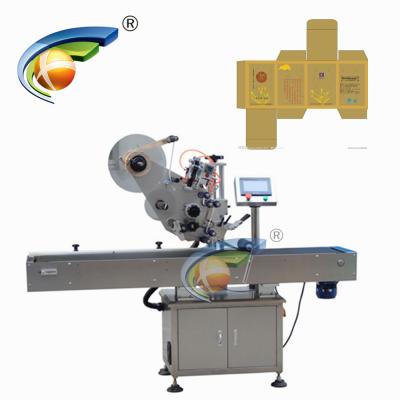 China Automatic Beverage Label Applicator on Flat Outdoor Flat Can Labeling Machine for sale