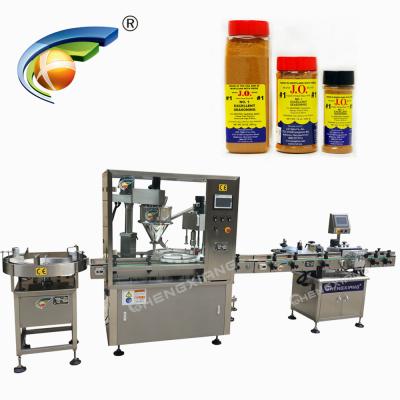 China Glass Bottle Filling Beverage Whey Protein Powder Filling Machine Automatic Powder Filling Line Machine for sale