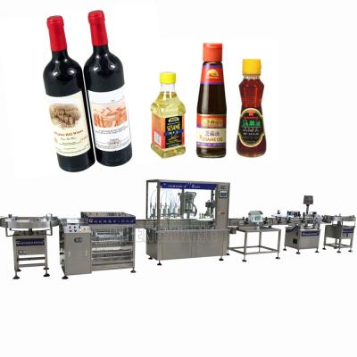 China Factory 18 years of filling machine wine factory, bottle capping and filling labeling machine for sale