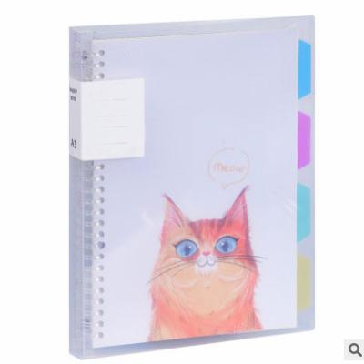 China High Capacity A5/A6 24 Holes PP Colored Notebook Spiral Notebook PP Loose Leaf Shell for sale