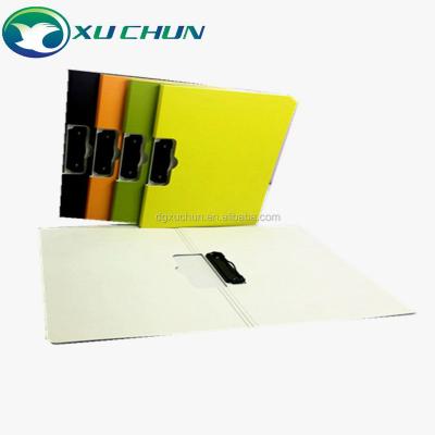 China PP Scum Multicolor Plastic A4 Clip Board Folder Portable Clipboard With Cute Notepad For Gift Office Supplies Stationery for sale