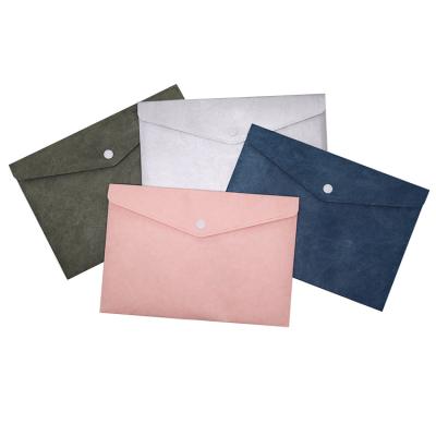 China Recyclable Paper Bag Tear Resistant Paper Document Tyvek Paper Envelope Waterproof Bag DIY Paper Folder for sale