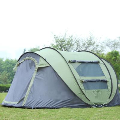 China Diagonal Tying Type Custom Automatic Family Couples Camping Tent Waterproof Portable 4 Person 3-4 or 5-8 Person Pop Up Tent for sale