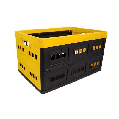 China Durable High Quality Collapsible Storage Crate Durable Folding Crate With Perforated Sides for sale