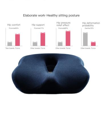 China Viable Hot Selling Medical Ergonomic Hip Cushion Large Air Circulation Memory Foam Car Office Cushion for sale