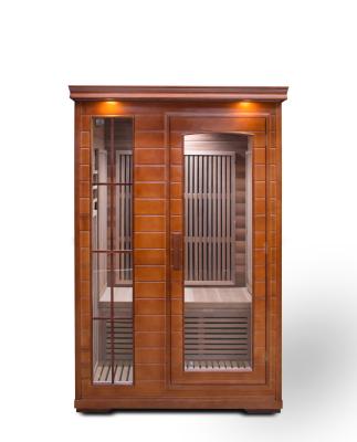 China Far Khan Household Steam Room Double Computer Control Panel Household Lightwave Wooden Sauna Room for sale