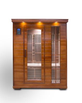 China Computer Steaming Room Double Lightwave Sauna Box Full Body Detox Sweat Control Panel Sweat Steaming Room for sale