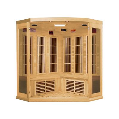 China Computer Control Panel Infrared Saunas Slimming Spa Room 4 Person Portable Far Infrared Sauna Room for sale