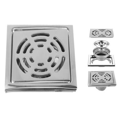 China Modern Hot Selling Custom Square Shower Drain Bathroom Stainless Steel Floor Drain for sale