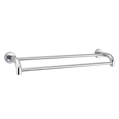 China Multifunctional home hotel bathroom accessory 304 stainless steel towel rail rad double wall mounted towel rack Y122 for sale