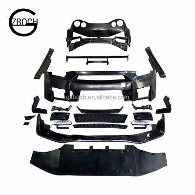 China pp wholesale car bumpers for nissan nismo cf&pp front rear lip rear lip side skirt bumper lip bumper GTR GTR spoiler for sale