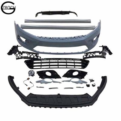 China PP Wholesale Car Bumpers For VW CC Facelift Stripe R Side Bumper Skirt Grill Front Car Set Rear Diffuser for sale