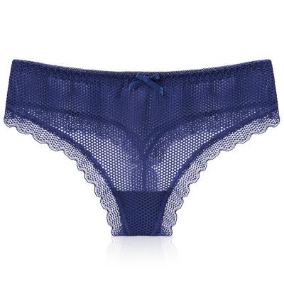 China BEIZHI Mesh Sheer Nylon Breathable Young Girls Sexy Thong Panties Solid Color Mid Rise Ladies Breathable Wholesale for sale