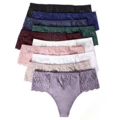 China Wholesale Mid Waist Thong Antibacterial Hot Selling Nylon Comfortable Panties Plus Size Panties Sexy G-String for sale