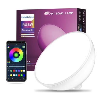 China New Product Smart Night Light Round Shape Modern Mood Magical Mood Lights Desk Light with Tuya Wifi App. for sale