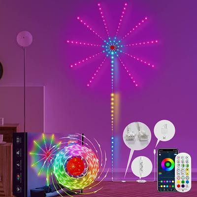 China Residential Dream Music Decoration Color Explosion Sound Sync Running Lamp Firework Led Strip Light For Bar Party Atmosphere. for sale