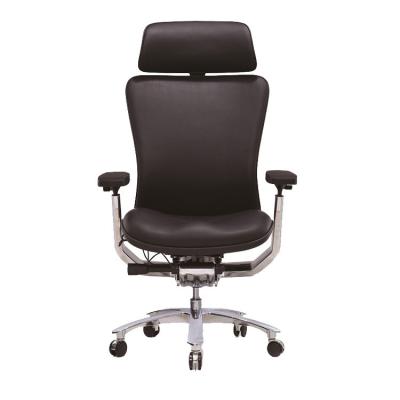 China Chair Swivel Genuine Leather Chair (Waist) Executive Office Adjustable Executive Boss Chair Armrest Private Office With 3D Lumbar Support 5 Years for sale