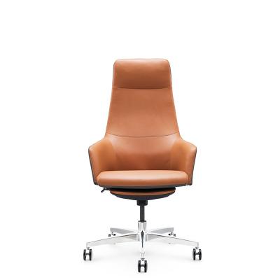 China Executive Office Adjustable Genuine Leather High Quality Chair Recliner (Height) Leather Chair for sale