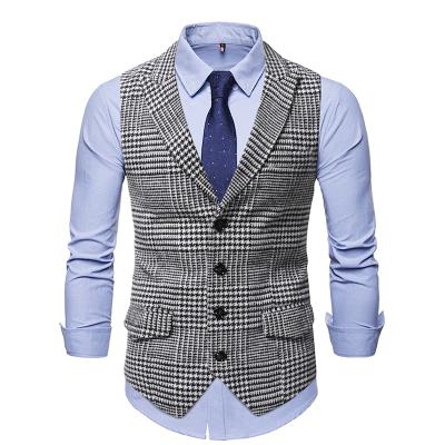 China HIGH STREET New European Size Mens Casual Fashion Single Breasted Vest for sale