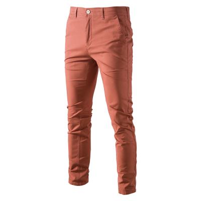 China Good Quality Fashion Solid Color Cotton Men's Business Thickening Casual Pants for sale