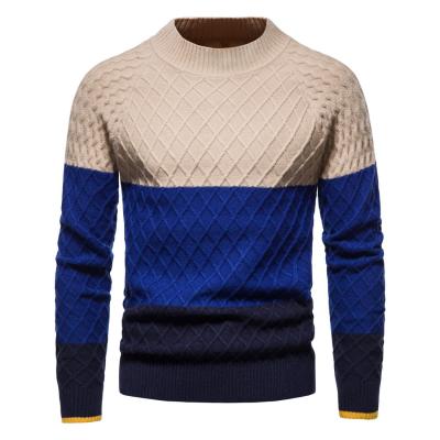 China High quality men's new breathable autumn sweater color stand collar knit sweater with thick men's sweater for sale