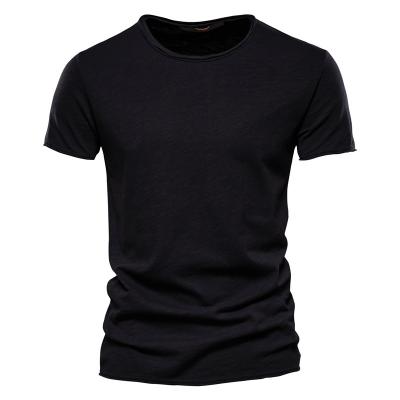 China Breathable High Quality Cotton Wicking Multicolor Lightweight Round Neck Shorts Sleeve T-Shirt Mens for sale