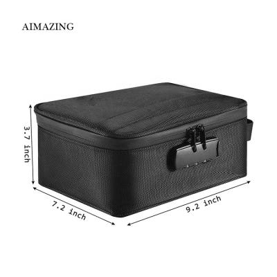 China Smellproof Smellproof Waterproof Shockproof Dustproof Large Black Case With Lock Smell Proof Box Travel Combo Bags for sale