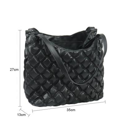 China Other Leather Tote / Top Handle Shoulder Bag For Women Women Quilted Leather Tote Bag for sale