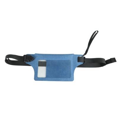 China Outdoor Sports Blue Waterproof Running Swimming Belt Fanny Pack Keep Your Phone and Valuables Safe and Dry for sale