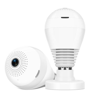 China NIGHT VISION LED Bulb Camera E27 Bulb 360 Degree WiFi Home Security Wireless Fisheye CCTV IP Panoramic Camera Lamp Bulb 1080P HD for sale