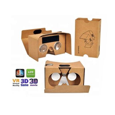 China Good Quantity Brown 3D VR Glasses Google Cardboard V2 For Smart Phone < 50