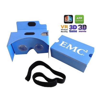 China custom logo google cardboard vr 2.0 virtual reality glasses for 3.5-6