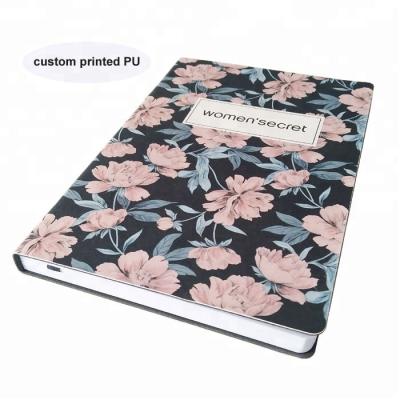 China PU Printed Soft Cover Printed Faux Soft Leather Journal Notebook for sale