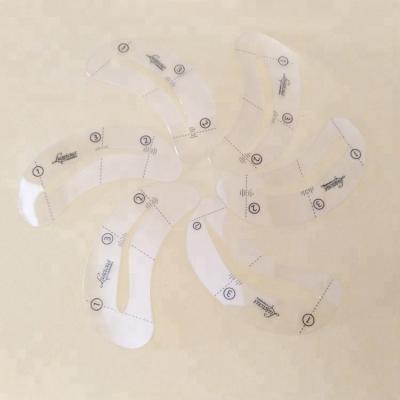 China Eco - Friendly Plastic Customized Printing Eyebrow Shaping Stencil for sale