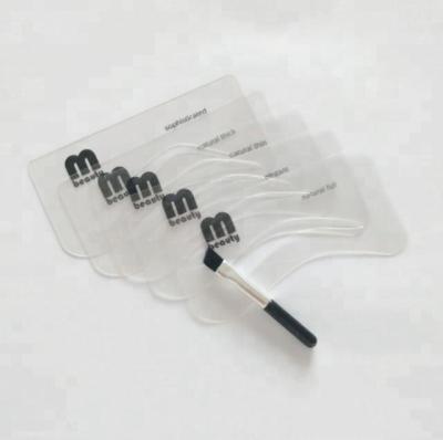 China Makeup Tools Customized Eyebrow Stencil and Set Brushes 5 Stencils One Kit for sale