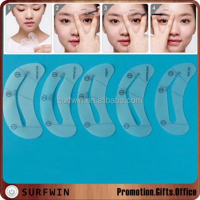 China Plastic Makeup Tools Eyebrow Stencil Kit, Brow Stencil Template Form for sale