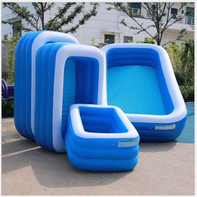 China Popular Design Durable Inflatable Thickened PVC Ball Pool Above Ground Pool For Family Size for sale