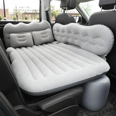 China Collapsible Folding Inflatable Car Bed Air Bed Travel Rest Row Sleep Mat PVC Assembling Inflatable Car Mattress for sale