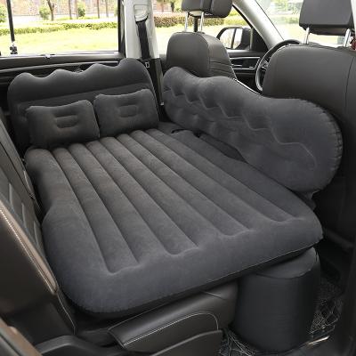 China Collapsible Folding Inflatable Car Bed Air Bed Travel Rest Row Sleep Mat PVC Assembling Inflatable Car Mattress for sale