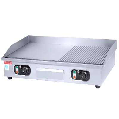 China Large Output Capacity Restaurant Equipment Stainless Steel Desktop Electric Griddle for sale