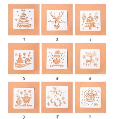 China Wall Decoration Christmas Design Square Stenciling Latest New Style Stencil for sale