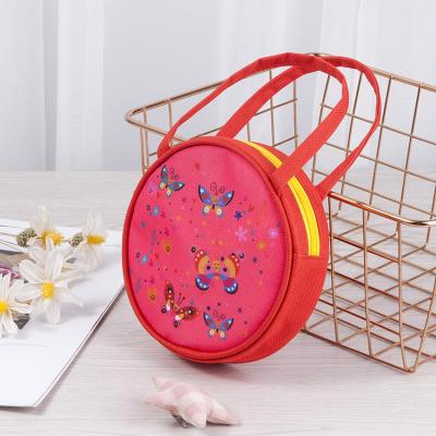 China 2021 Hot Selling Polyester Fiber Children's Handbag Around Printed Pocket for sale